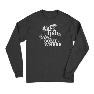 Its Fishing o'Clock Men Long Sleeve Shirt